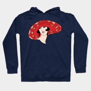 woman in hat retro Hoodie